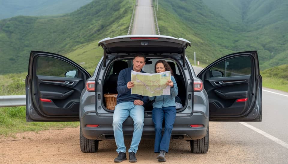 Estrada na Serra da Mantiqueira rumo a Monte Verde MG saindo de São Paulo