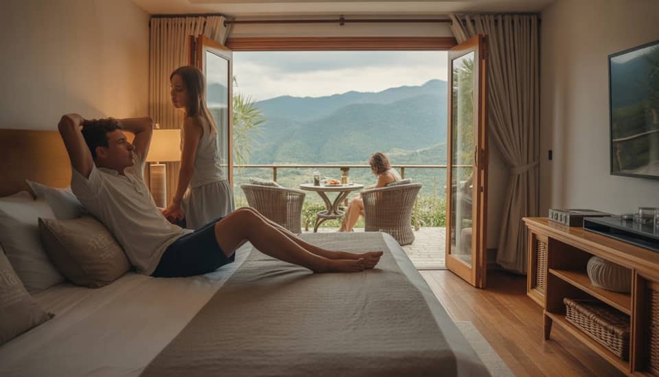 Vista das montanhas de Monte Verde a partir da Suíte Premium Carícia na Carícia do Vento Pousada Boutique