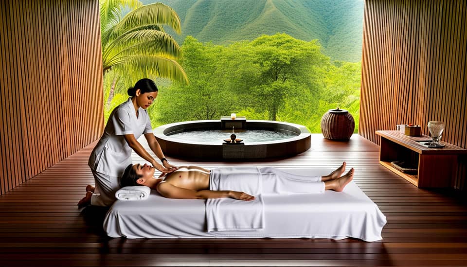 Sala de massagem do Shiva Spa na Carícia do Vento Pousada Boutique em Monte Verde MG