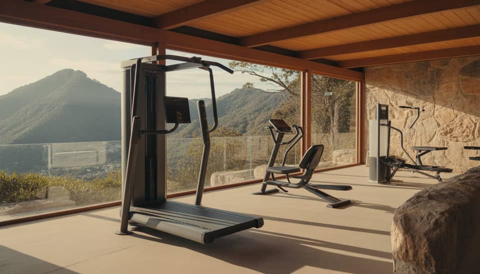 Espaço fitness em pousada de montanha em Monte Verde na Serra da Mantiqueira