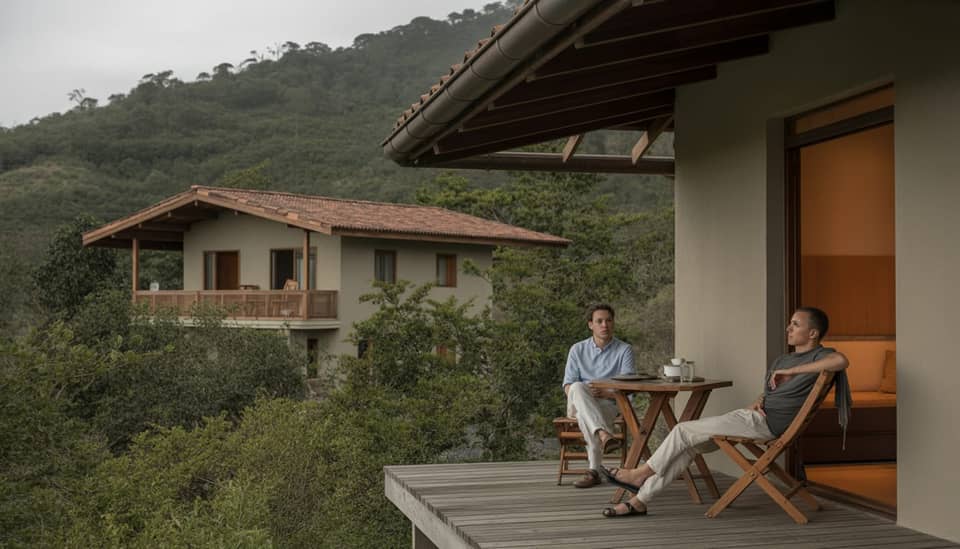Chalés externos com vista para a natureza na Carícia do Vento Pousada Boutique em Monte Verde MG