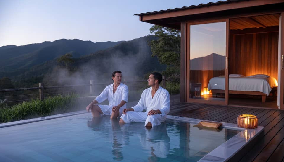 Massagem relaxante no Shiva Spa na Carícia do Vento Pousada Boutique em Monte Verde MG