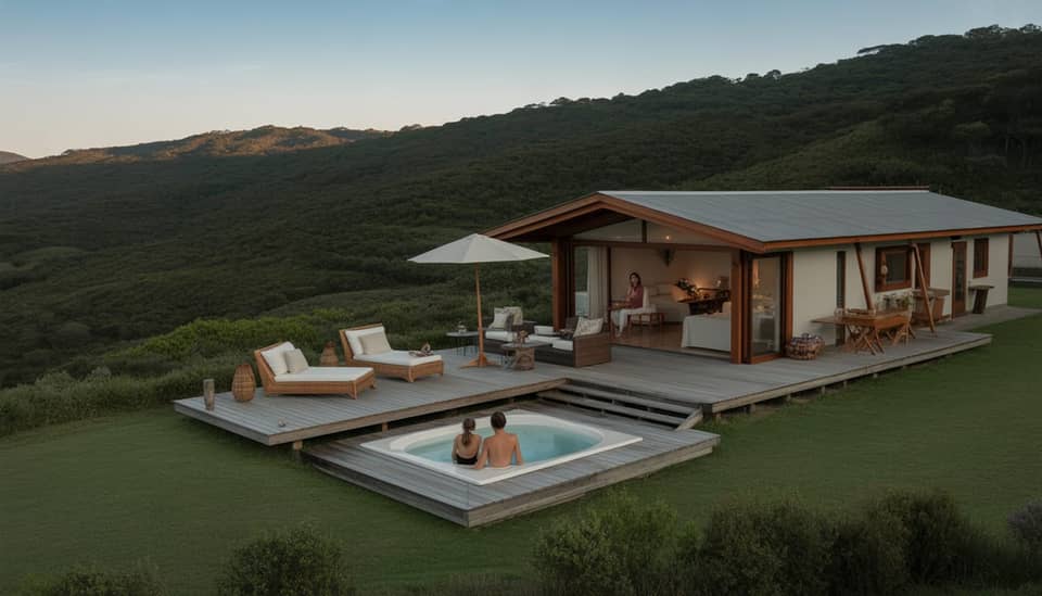 Vista da Carícia do Vento Pousada Boutique em Monte Verde com natureza ao redor e ampla área privativa